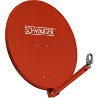 SCHWAIGER -234- Antena satelital | antena satelital con brazo de soporte LNB y montaje en el mástil | antena satelital…